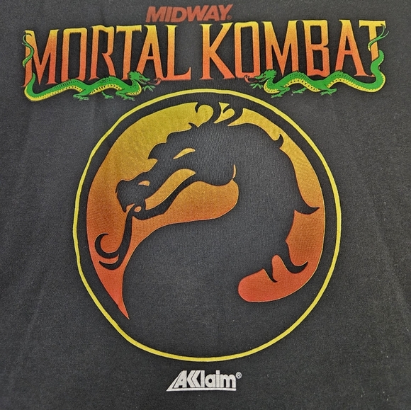 Vintage Mortal Kombat Promo‎ Tee-Shirt Midway Acclaim Video Game Size Large B36 - Picture 9 of 10
